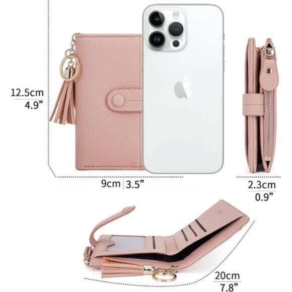 Womens Wallet Small, Card Holder Pink - Picture 4 of 6